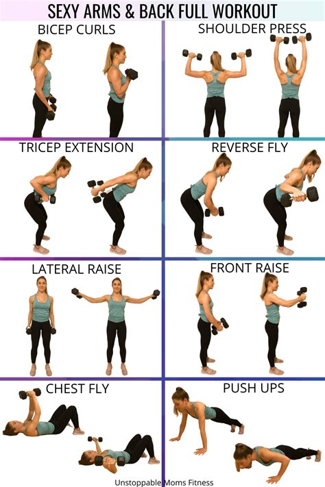 dumbbell arm workout to tone and strengthen — unstoppable moms fitness in 2020 dumbell workout