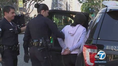 police arrest woman after her report of alleged assault prompts swat response in downtown la