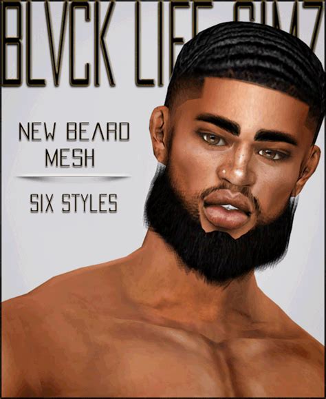 Xxblacksims Blvck Life Simz B L S New Beard Mesh Six Sims 4