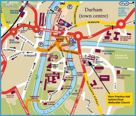 Durham Map Travelsfinderscom