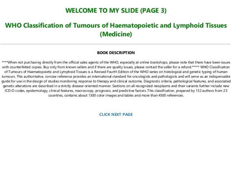 Download Pdf Who Classification Of Tumours Of Haematopoietic And