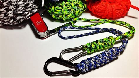 6 snake knots are made for the bottom, then both ends are placed one. Knife paracord loops How to make / tie wrist paracord lanyard with the Snake Knot ( Tutorial ...