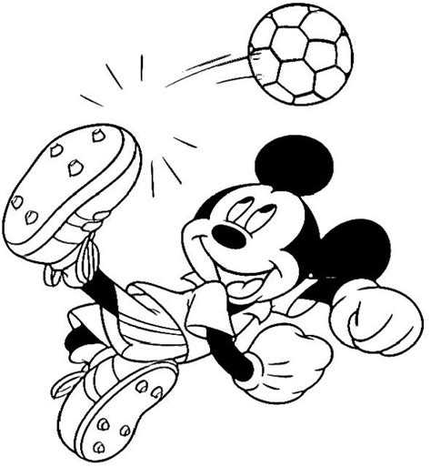 Beautiful mickey coloring page incredible mickey coloring page to print and color for free Mickey playing soccer by disneyologist, via Flickr ...