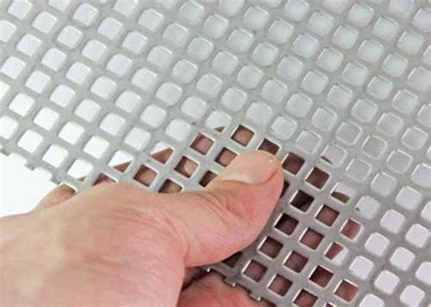 Decorative Square Hole Perforated Sheet Metal Type 304 Stainless Steel