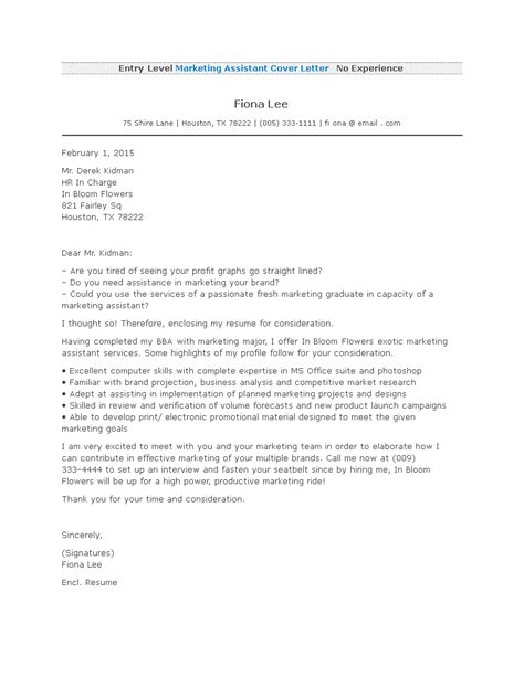 This is sample cover letter for teaching job without experience. Marketing Job Application Letter With No Experience ...