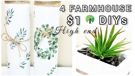 High End Dollar Tree Farmhouse Diys Easy To Do Home Decor YouTube