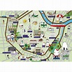 Vienna City Map Postcard: All Sights at a Glance - Etsy UK