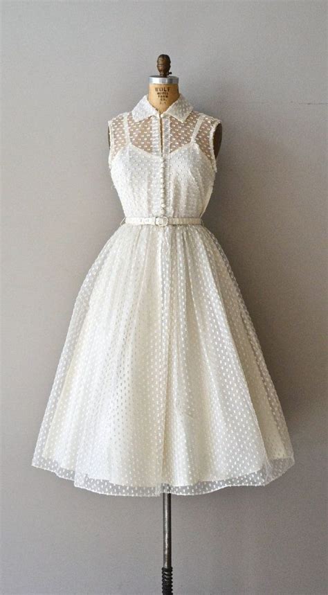 Little Dreamer Wedding Dress Swiss Dot 50s Wedding Dress Vintage