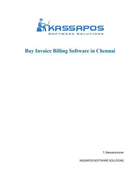 Buy Invoice Billing Software In Chennai By Kassapos Issuu
