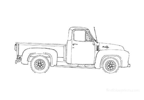 Download Drawing Ford F 100 Pick Up 1953 In Ai Pdf Png Svg Formats