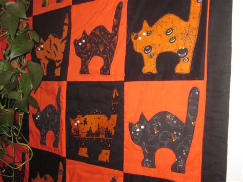 Scaredy Cats Quilt Cat Quilt Halloween Quilts Fall Quilts