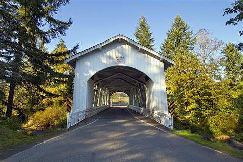 Hannah Covered Bridge Oregon In The Fall Hdr Please Clic Flickr