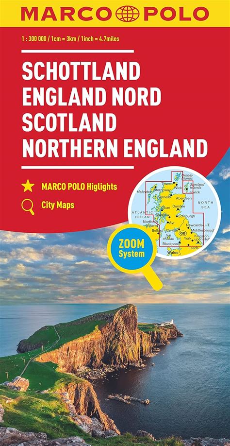 Buy Scotland And Northern England Road Map By Marco Polo 2023 The