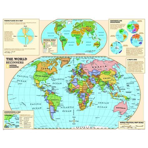 Beginners World Map National Geographic Maps National Geographic