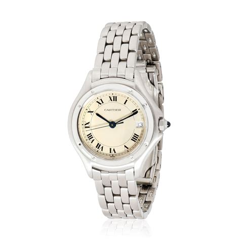 Cartier Cougar 987906 Womens Watch In Stainless Steel Mygemma Item 112320