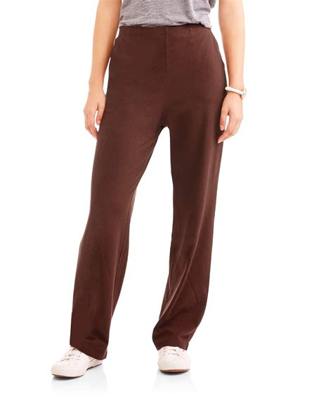 Women S Knit Pull On Pant Available In Regular And Petite Walmart Com