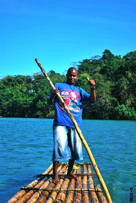 Floating On The Blue Lagoon Jamaica While Visiting Port Antonio In