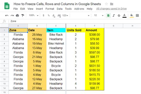 Remember while you're applying formatting, that it's all about the content. How To Freeze Cells, Rows And Columns In Google Sheets ...