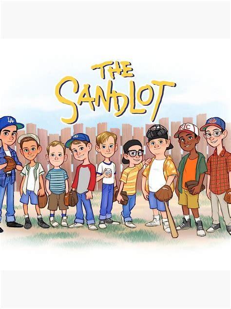 The Sandlot Gang Poster For Sale By Double Ghost Redbubble