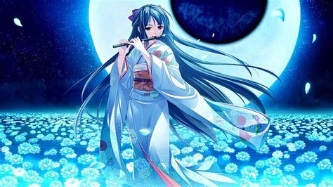 Moonlight Melody Pretty Female Bonito Woman Moon Girl Anime
