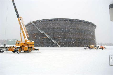 Floating roof storage tank installation sequence. API 650 Tanks - TIW Steel Platework Inc.