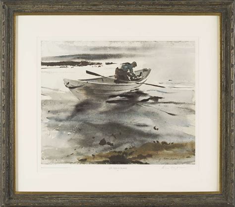 Andrew Wyeth Signed Print “off Teels Island” Northeast Auctions