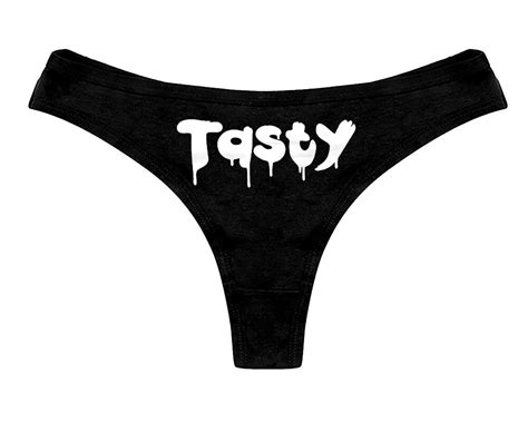 Tasty Panties Funny Sexy Slutty Bachelorette Party Naughty Bridal T Panty Funny Womens Thong