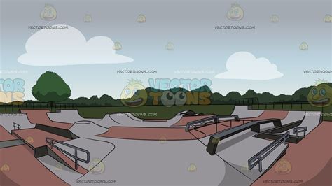 Cartoon Skate Park Background Skate Clipart Park Clipground