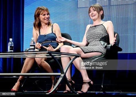 Actresses Dolly Wells And Emily Mortimer Speak Onstage During The News Photo Getty Images