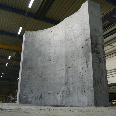 Prototype Of A Curved Lightweight Concrete Wall © Tu Berlin Institut