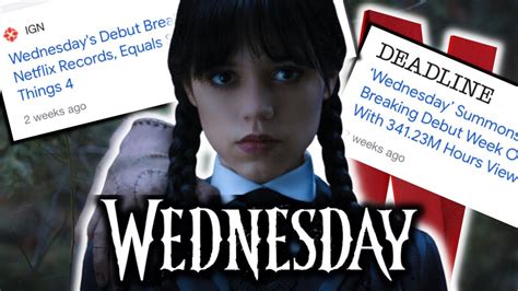 Wednesday Breaks Netflix Streaming Record Crack In The S Podcast YouTube
