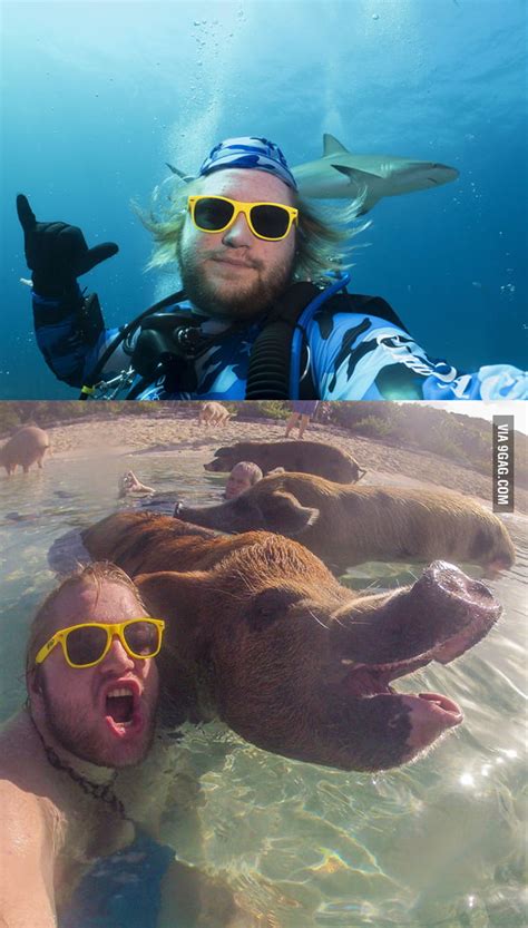 This Guy Took A Shark Selfie 59 Feet Down In The Ocean