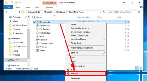 Rename A Folder On Start List In Windows 10 Consuming Tech