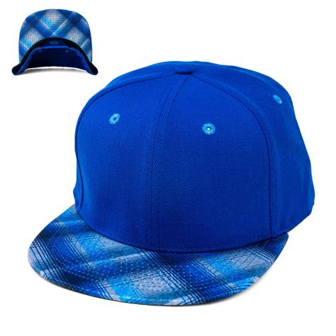 Blue Plaid Hat Blank — Citylocs