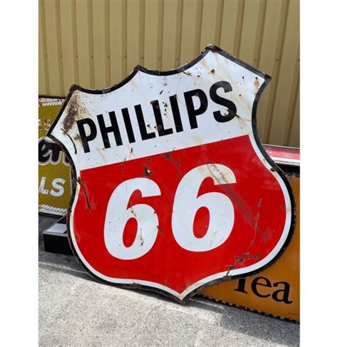 Phillips 66 Metal Sign Original 178 X 180 Cm Double Sided