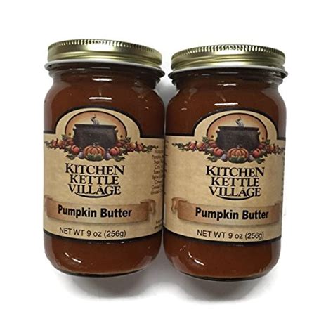 Pumpkin Butter Kitchen Kettle Village Amish Made 9 Oz Jars Pack