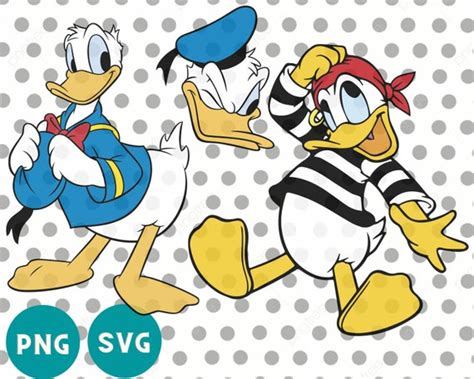 Donald Heads Svg Donald Duck Pirate Svg Donald With Hat Svg Etsy
