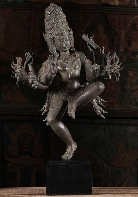 Sold Brass Dancing Dattatreya Statue With 10 Arms 25 105bb30 Hindu Gods And Buddha Statues