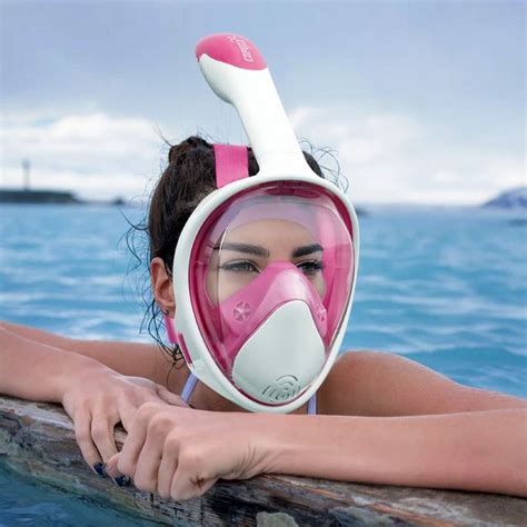 Scuba Diving Mask Full Face Anti Fog Underwater Snorkel Mask Set