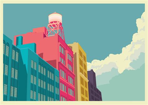Colourful New York City Illustrations by Remko Heemskerk - Fubiz Media