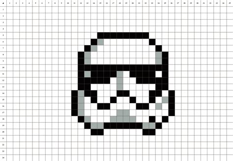 Stormtrooper Premier Ordre Star Wars Pixel Art La Manufacture Du