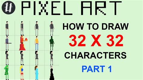 Pixel Art 32x32 Tutorial Dessin Facile Modèle Difficile Formats