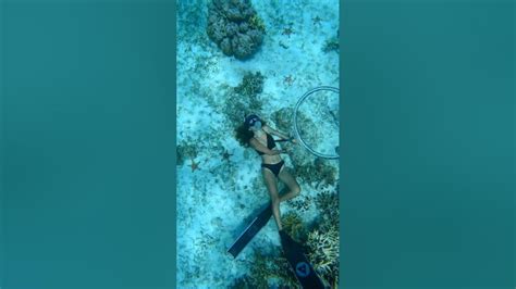 Freediver Girl Blows Perfect Bubble Ring Pujada Bay 🇵🇭 Youtube