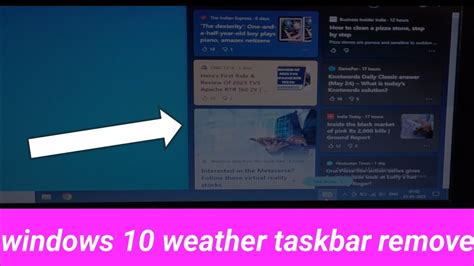 Windows 10 Weather Taskbar Remove Youtube