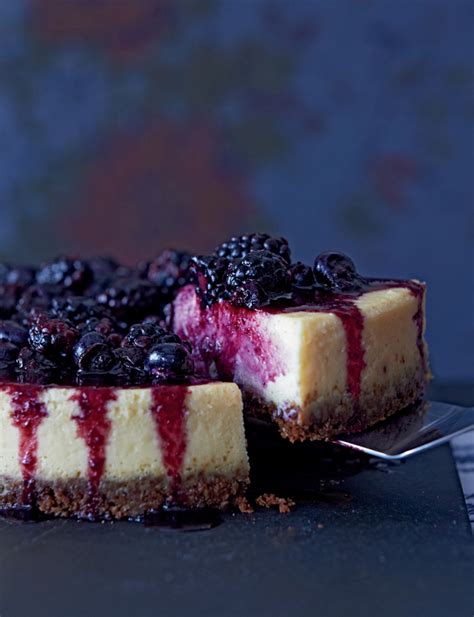 Vanilla Baked Cheesecake With Seasonal Fruits By Julie Jones