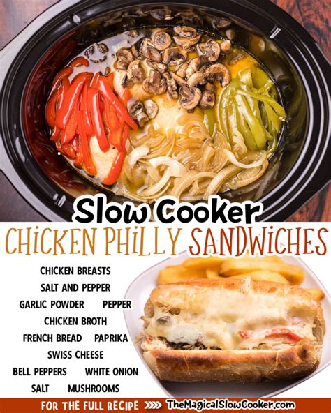 Chicken Philly Cheese Steaks The Magical Slow Cooker