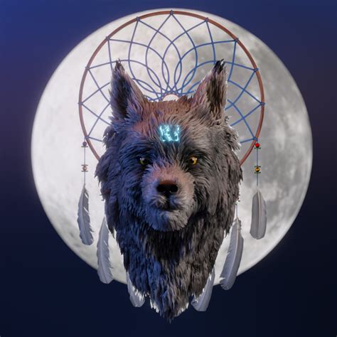 Wolf Dreamcatcher Wallpapers And Backgrounds 4k Hd Dual Screen