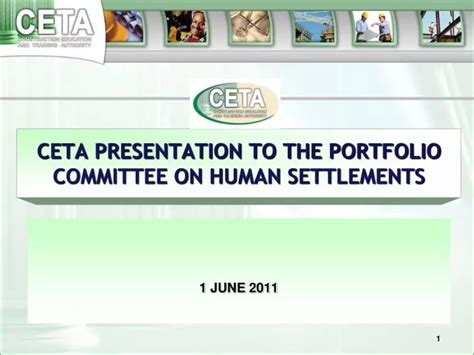 Ppt Ceta Presentation To The Portfolio Committee On Human Settlements