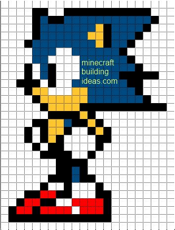 Don't forget to bookmark sonic pixel art grid using ctrl + d (pc) or command + d (macos). Minecraft Pixel Art Templates: Sonic