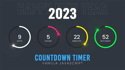 Countdown Timer In Vanilla Javascript Css Svg Circle Countdown Time